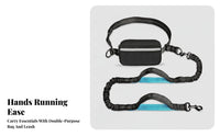Swivel Clips Running Leash Belt Bag Adjustable Handsunrestricted Dog Leash for Walking
