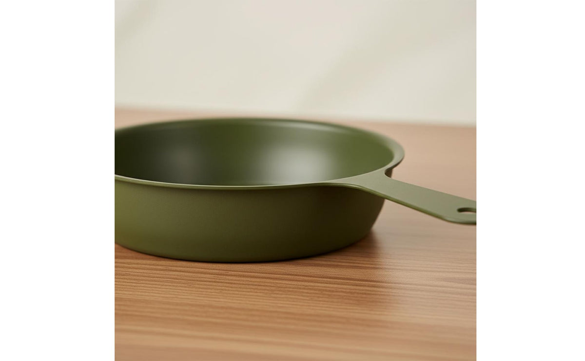 304 Stainless Steel Mini Frying Pan Long Handle Small Egg Substitute Pan Compact Size for Hiking