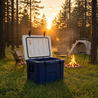 Large Capacity Hard-Sided Cooler Portable Cooler with Drain Plug Sturdy Ice Chest Secure for Fishing, Picnics