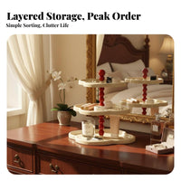 fluffyShaped Tiered Stand Decorative Storage Desktop Organizer for Young Adults