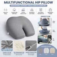 Memory Foam Cervical Pillow, Ergonomic, Multi-Purpose Support Pillow