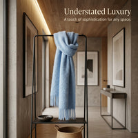 Plaid Scarf for Women Winter, Mohair Long Shawl Wrap Weather, Oversized Thick Warm Scarves, Soft Accessory