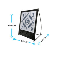 Nine-Hole Pitching Net Portable Nine-Hole Pitching Target Sturdy Baseball Target Net for Home Workouts