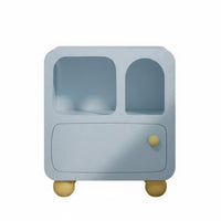 Movable C-Shaped Side Table Minimalist design C-Shaped End Table Modern Design Nightstand Space-Saving for Apartment Dwellers, Homeowners, Students, Living Room, Beside Sofa, Small Spaces, Home Office