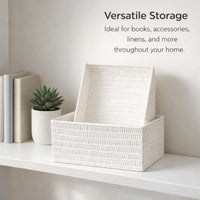 Minimalist Decor Storage Baskets, Living Room Organization Storage Baskets, Woven Basket for Toys, Bedroom Storage Woven Basket