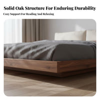 Solid Wood Levitating Bed Space-Saving Levitating Bed Frame Sturdy Construction Mattress Support for Simplicity Lovers, Couples, Guesthouse