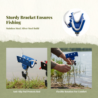 Auto-locking rod holder, metal insert