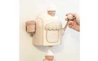 Soft Serve Ice Cream Bubble Maker Rounded Wall-Mounted Bubble Maker for Bathroom