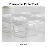 Weekly Food Sample Box Set Stackable Kitchen Organizer Easy to Clean for Parents