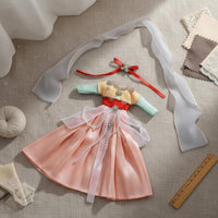 1/6 BJD Doll Dress Set Draping Gauzy Material BJD Doll Outfit Ribbon Detail