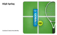 4 Balls Long-Lasting Pressure Tennis Balls Long-Lasting Tennis Ball Professional Grade for Athletes, Beginners, Training, Outdoor Courts