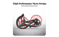 Oversized Pulley Wheel System Reduced Friction Ceramic Bearing Guide Pulley Lightweight Ceramic Bearing Guide Wheels for Biking Enthusiasts