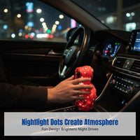 Creative Luminous Car Gear Cover, Plush Hoodie Style, Universal Gear Knob Protector, Decorative Accessory