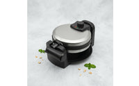 Double-Sided Heating Electric Waffle Waffle Iron Nonstick Surface Rotating Waffle Waffle Iron Temperature Control Breakfast Appliance Indicator Lights