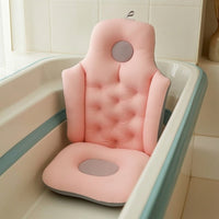 Foldable Bath Cushion with Backrest Padded Bathtub Cushion with Hanging Strap Full Body Bath Pillow Ergonomic Comfortable