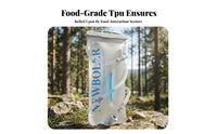 Foldable Water Reservoir Screw-Top Opening TPU Water Bag Easily-Release Drink Spout Outdoor Athletic Accessories