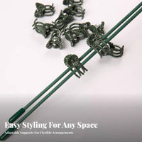 Bendable Design Flexible Shaping Wire Gentle on Plants Soft-Coated Twist Cord Strong Metal center Plant Stake Cut to Size for Houseplant Owners, DIY hobbyists, homeowners, Indoor, Indoors, Balcony, verdanthouse