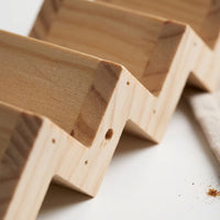 Natural Wood Z-Shaped Bird Ladder Stepped Bird Climbing Ladder Easy to Install Pet Accessory Chewable for Parrots, Aviary