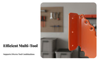 2 Pieces Space Saving Wall Mounted Chainsaw Rack Vertical or Horizontal Hanging Chainsaw Wall Mount Multi-Purpose Heavy Duty Tool Hook for Workshop, Shed