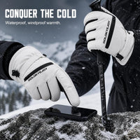 Unisex Winter Ski Gloves with Touchscreen, Thermal Fleece Lining, Waterproof, Windproof for Outdoor Cycling