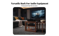 Solid Wood Audio Stand Heavy Duty Power Amplifier Shelf Mortise and Tenon Joint High-Fidelity Equipment Cabinet for High-Fidelity Enthusiasts