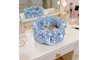 Decorative Bow Petal-Shaped Jewelry Box Open Top Ruffled Jewelry Box Tabletop Organizer Home Accessory