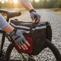 2 Side Bags Double Bike Pannier Large Capacity Rear Rack Pannier Bag for Shopping