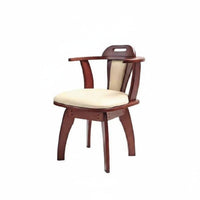 Nordic Design Swivel Spindle Back Chair Minimalist Design Swivel Base Armchair Multi-Purpose Dining Seat Ergonomic Backrest for Telecommuting Workers, Students, Homeowners, Balcony, Home Office, Bedroom, Living Room