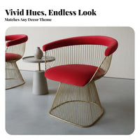 Artistic Design Asymmetrical Ribbon Seat designer-influenced accent Chair Italian influenced Living Room Seating Irregular Shape for Interior Designers, Business Owners, Reception Area, Hotel Lobby, study niche, Bedroom