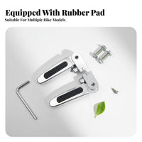 2 Pieces Foldable Foot Pegs Non-Slip Foldable Rear Foot Pegs Easy Installation Passenger Footrest for Passengers