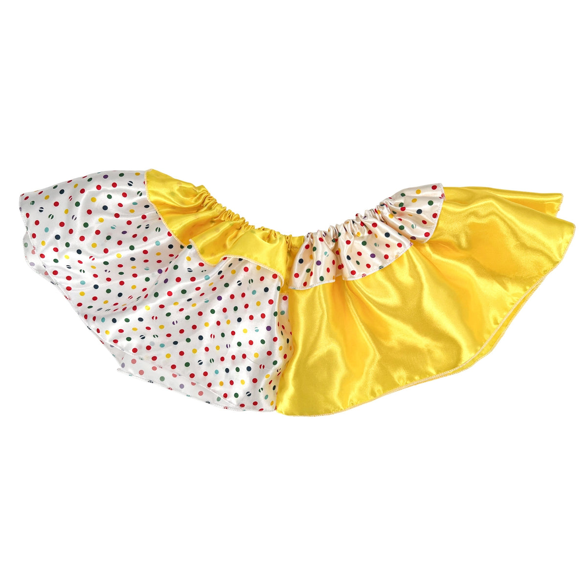 Ruffled Satin Clown Neckline Elastic Ruffle Costume Accessories for Ruffled Satin Clown Collars, Entertainers, Stage Performance