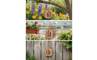 Butterfly House with Feeder Wooden Butterfly House Decorative Garden Decor for Gardeners