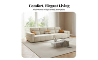 Block-Design Couch Modern Design Sofa Easy to Clean Living Room Furnishings for Small Apartment Dwellers, Homeowners, Lounge Area, Bedroom, Office