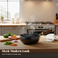 Handmade Iron Wok Hand-Crafted Small Iron Wok Small Stir-Fry Pan Uncoated Single Serving Cooking Pot Coating-Uncoated