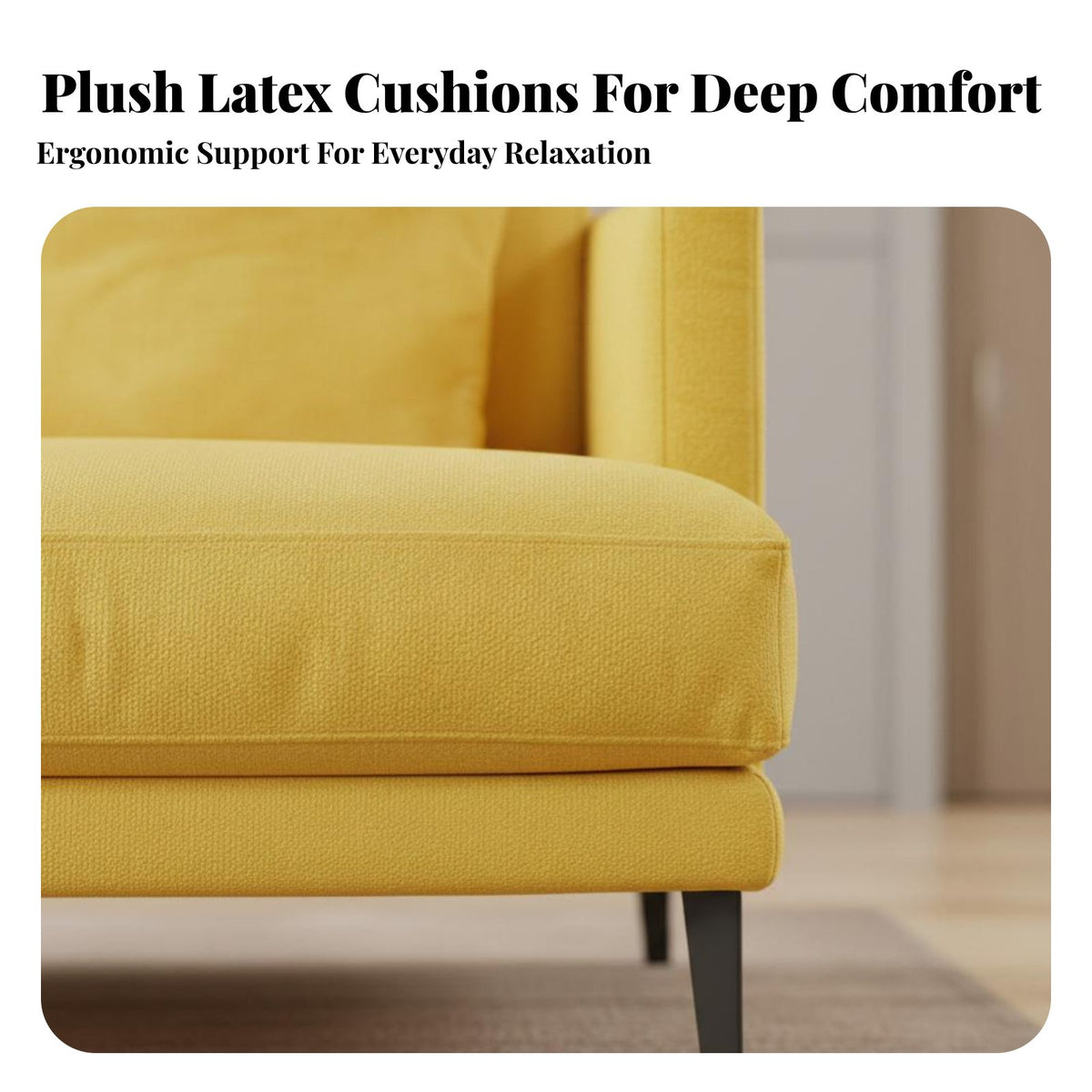 Minimalist Design Metal Frame Sofa Nordic aesthetic Living Room Seating Removable upholstery Couch utilitarian Look for Apartment Dwellers, Homeowners, Interior Decorators, Small Spaces, Office Lounge, Reception Area, Entryway