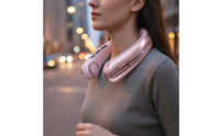 Wearable Neck Fan with Digital Display Lightweight Bladeless Neck Fan Quiet Skin-Friendly for Travel