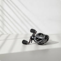 Compact Baitcasting Reel with Shallow Spool Micro-Adjustment Sleek-Profile Baitcasting Reel Adjustable Low-Profile Baitcaster for Anglers