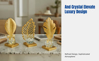 Nordic Crystal Sphere Decoration, Creative Iron Art, Luxury Accent for Living Room, Office, Study, Entryway, Wine Cabinet