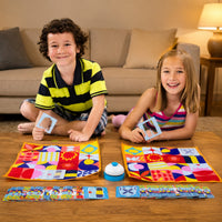 Cloth Mats Picture Matching Game Bell Educational Matching Game Easy to Learn Child-Friendly for Children