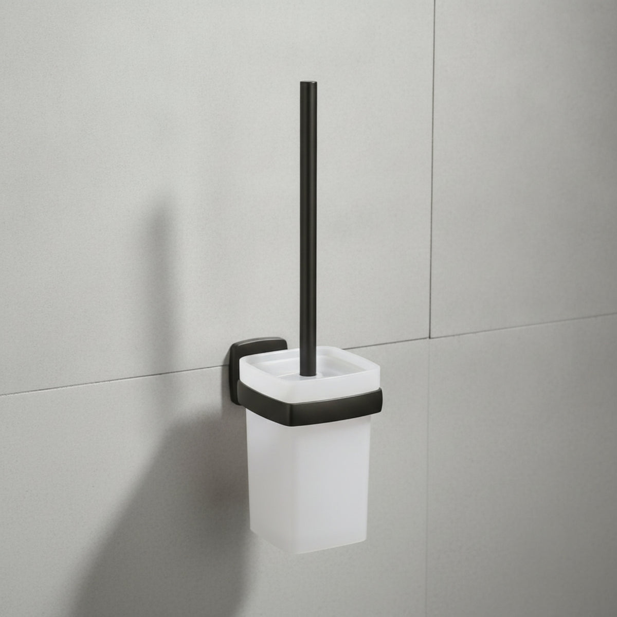 3 Pieces Modern Bathroom Tissue Holder Holder with Brush and Hook Easy to Install Bathroom Accessory Set Long-Lasting Bathroom Hardware Set Heavy Duty for Renters