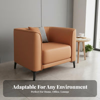 Modern Design Barrel Chair Full rearrest Accent Armchair Sturdy Frame Lounge Seating Ergonomic Shape for Business Owners, Interior Designers, Reception Area, Hotel Lobby, Small Spaces, Living Room