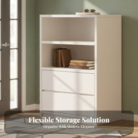 Multi-Compartment Console Large Capacity Modular Cabinet with Drawers Space-Saving Sideboard for Families, Renters, Entryway, Living Room, Behind Sofa