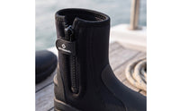 Zippered Diving Shoes with Zipper Shielding Neoprene Booties with Hard Sole Abrasion-Resistant Diving Booties Flexible for Divers, Snorkelers, Surfers, Snorkeling, Surfing, Beach Walking