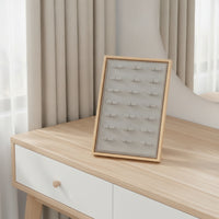 Jewelry Display Frame Stylish Earring Holder Space-Saving Organizer for Collectors, Vanity