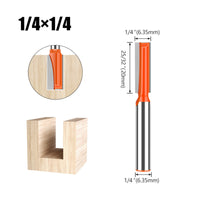 Bottom Cleaning Router Bit Orange Coated Slot Cutting Router Bit Tool Accessory Clean Cuts
