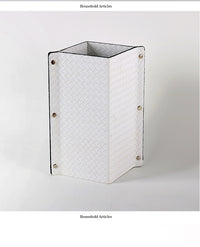 Luxury Woven Leather Flower Vase for Living Room Decoration