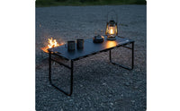 Folding Table Foldable Carbon Steel Folding Table Black