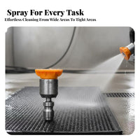 360 Degree Rotation Swivel Spray Nozzle Stainless Steel 304 Universal Joint Spray Nozzle for Car Washing, Driveway Cleaning