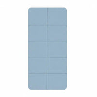 Noiseless Foldable Exercise Mat Lightweight Folding Exercise Mat Textured Grip Fitness Gear Easy to Clean for Men, Students, Dorm Room, Home Gym