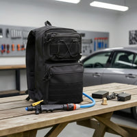 Cordless Battery Powered Backpack Sprayer Rechargeable Backpack Sprayer with Hose Padded Shoulder Straps Spraying Unit Ergonomic for Detailers, Installers, Car Detailing, Film Installation